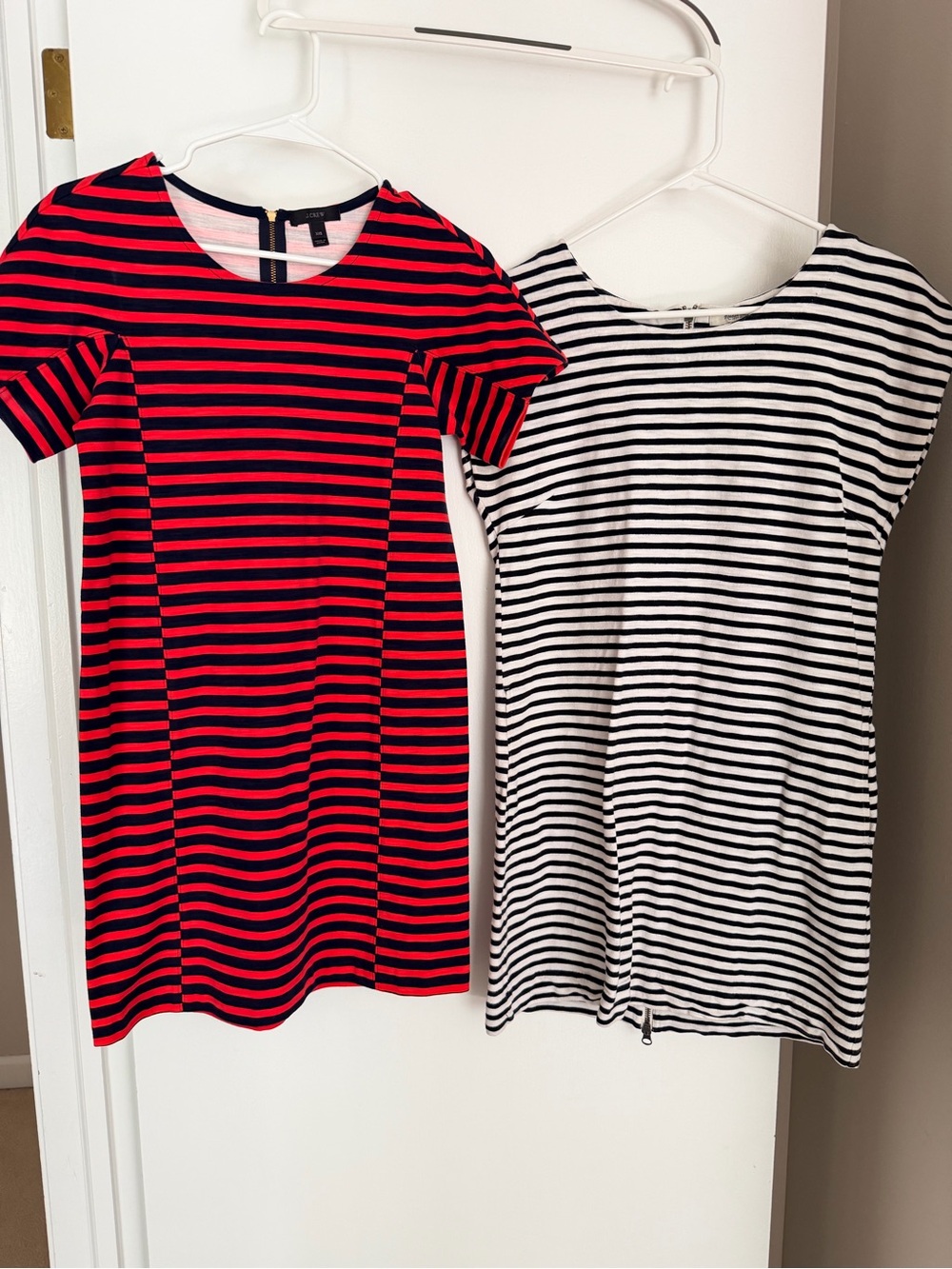 2 Short Sleeve Dresses- Madewell and J Crew